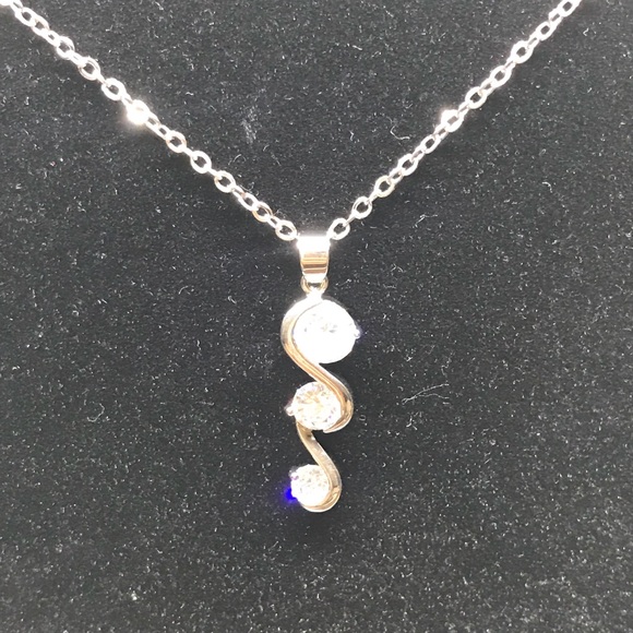 Crystal Drop Necklace [JW-20] - Picture 8 of 8